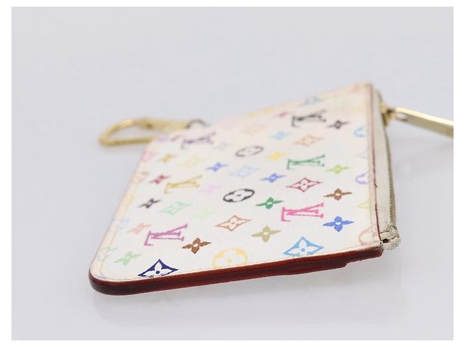 LOUIS VUITTON Multicolor Pochette ClesNM Coin Purse M93734 LV Auth 207645 Weiß - Ansicht 4