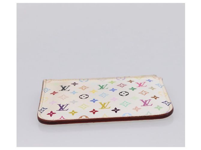 LOUIS VUITTON Multicolor Pochette ClesNM Coin Purse M93734 LV Auth 207645 Weiß - Ansicht 7