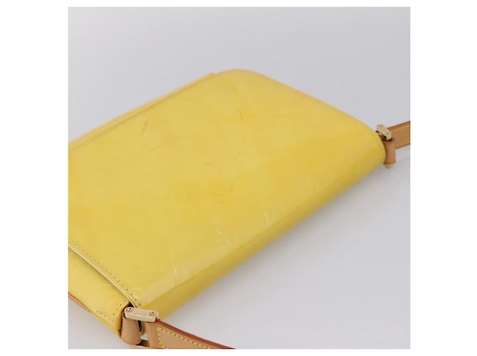 LOUIS VUITTON Monogram Vernis Thompson Street Bag Lime Yellow M91071 Auth 206612 D'oro - vista 6