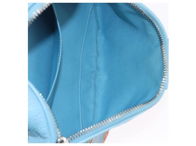 LOUIS VUITTON Borsa Maxi Bum Bag Taurillon Monogram Light Blue M21715 LV Auth BA15760SAV Blu chiaro - vista 12