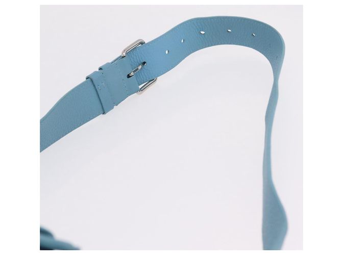 LOUIS VUITTON Borsa Maxi Bum Bag Taurillon Monogram Light Blue M21715 LV Auth BA15760SAV Blu chiaro - vista 14