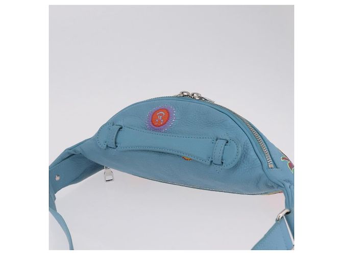 LOUIS VUITTON Borsa Maxi Bum Bag Taurillon Monogram Light Blue M21715 LV Auth BA15760SAV Blu chiaro - vista 6