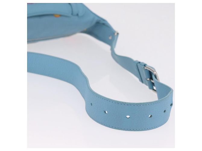 LOUIS VUITTON Borsa Maxi Bum Bag Taurillon Monogram Light Blue M21715 LV Auth BA15760SAV Blu chiaro - vista 9