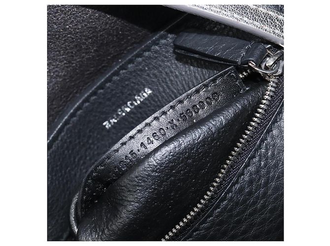 Borsa Balenciaga Everyday Tote XXS in pelle 2way Argento 551815 Auth bs37460 - vista 11