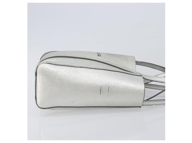 Borsa Balenciaga Everyday Tote XXS in pelle 2way Argento 551815 Auth bs37460 - vista 3