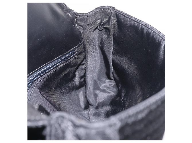 PRADA Shoulder Bag Nylon Black Silver Auth ka6507 Silvery - view 20