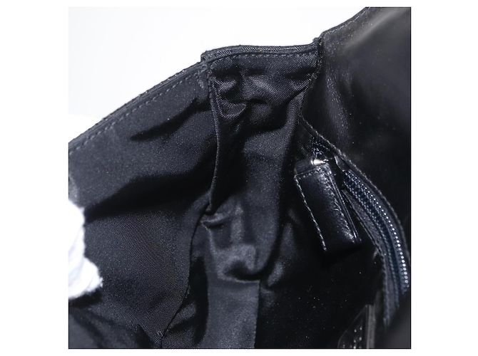 PRADA Shoulder Bag Nylon Black Silver Auth ka6507 Silvery - view 21