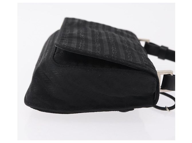 PRADA Shoulder Bag Nylon Black Silver Auth ka6507 Silvery - view 3