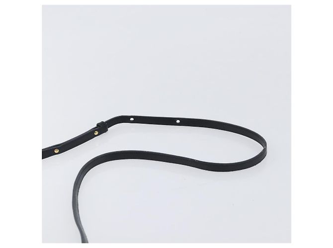 Céline Bolsa de Ombro CELINE Trio em Couro Preto e Ouro Auth 206031 Dourado - vista 14