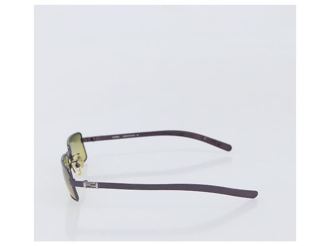 Occhiali da sole FENDI Plastica Metallo Set da 2 Nero Viola Auth BA16226 Porpora - vista 12