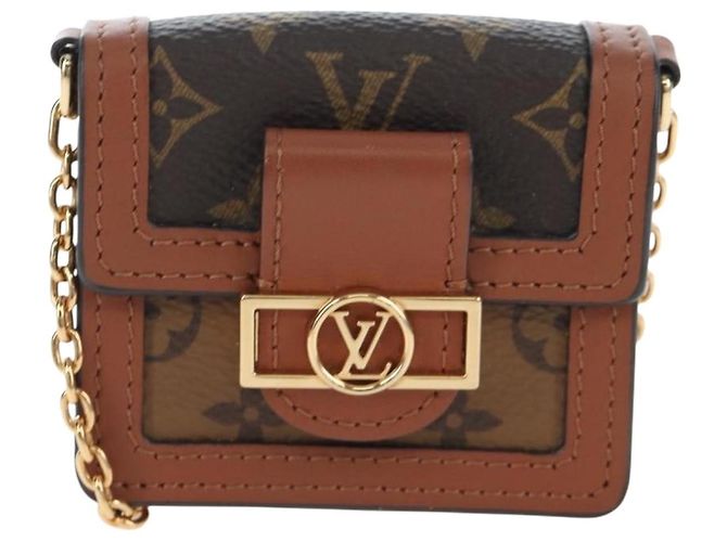 Sac LOUIS VUITTON Monogram Reverse Micro Dauphine M80250 LV Auth BA15782M Monogramme - vue 13