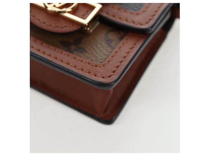 Sac LOUIS VUITTON Monogram Reverse Micro Dauphine M80250 LV Auth BA15782M Monogramme - vue 15
