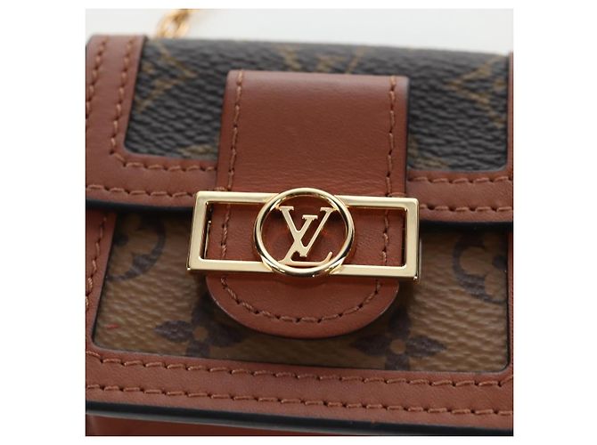 Sac LOUIS VUITTON Monogram Reverse Micro Dauphine M80250 LV Auth BA15782M Monogramme - vue 18