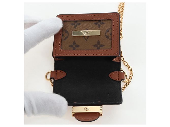 Sac LOUIS VUITTON Monogram Reverse Micro Dauphine M80250 LV Auth BA15782M Monogramme - vue 19