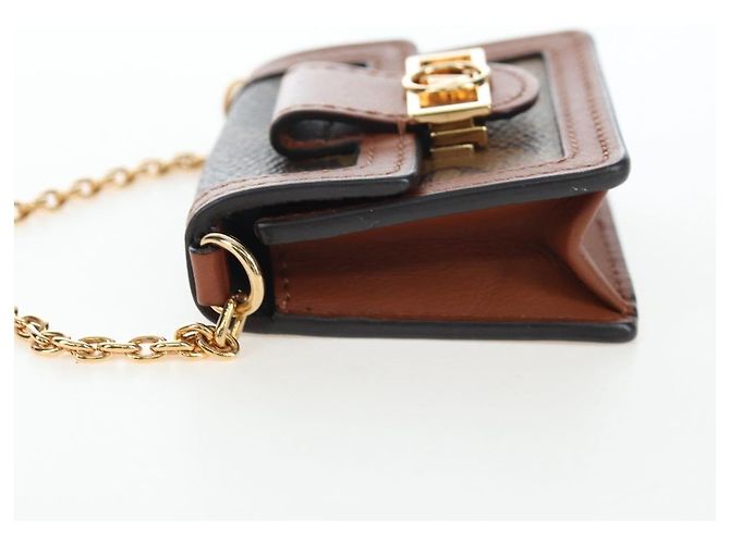 Sac LOUIS VUITTON Monogram Reverse Micro Dauphine M80250 LV Auth BA15782M Monogramme - vue 3