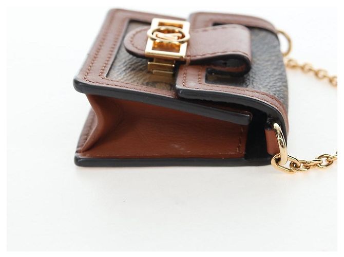 Sac LOUIS VUITTON Monogram Reverse Micro Dauphine M80250 LV Auth BA15782M Monogramme - vue 4