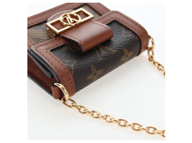 Sac LOUIS VUITTON Monogram Reverse Micro Dauphine M80250 LV Auth BA15782M Monogramme - vue 6