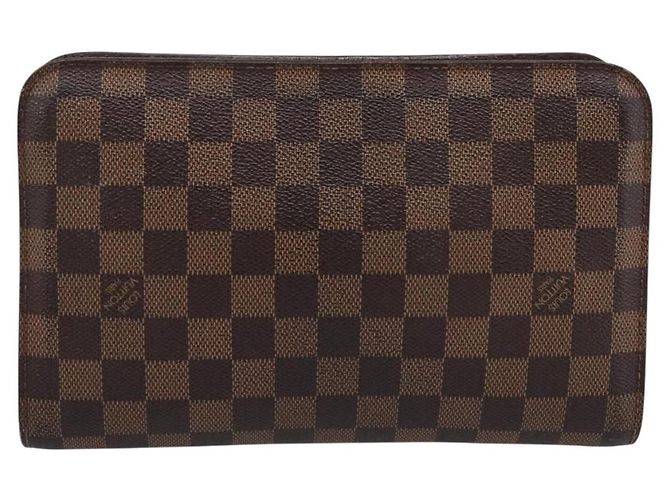LOUIS VUITTON Damier Ebene Saint Louis Clutch Bag N51993 LV Auth 206646 - vista 2