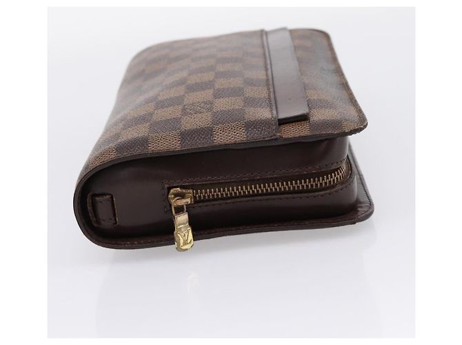 LOUIS VUITTON Damier Ebene Saint Louis Clutch Bag N51993 LV Auth 206646 - vista 4