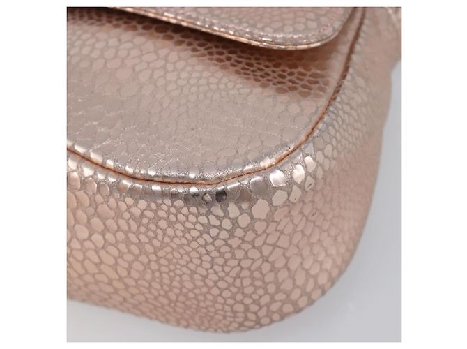 Bolsa de Ombro GIVENCHY em Couro Pink Gold Auth 206784M Rosa Dourado - vista 15