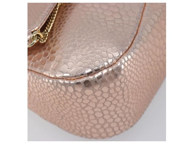 Bolsa de Ombro GIVENCHY em Couro Pink Gold Auth 206784M Rosa Dourado - vista 16