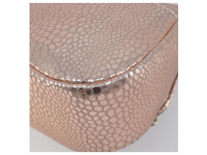Bolsa de Ombro GIVENCHY em Couro Pink Gold Auth 206784M Rosa Dourado - vista 17