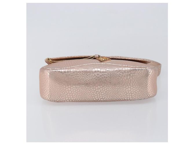 Bolsa de Ombro GIVENCHY em Couro Pink Gold Auth 206784M Rosa Dourado - vista 5