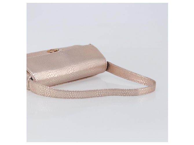 Bolsa de Ombro GIVENCHY em Couro Pink Gold Auth 206784M Rosa Dourado - vista 7