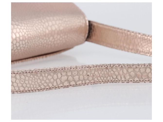 Bolsa de Ombro GIVENCHY em Couro Pink Gold Auth 206784M Rosa Dourado - vista 8