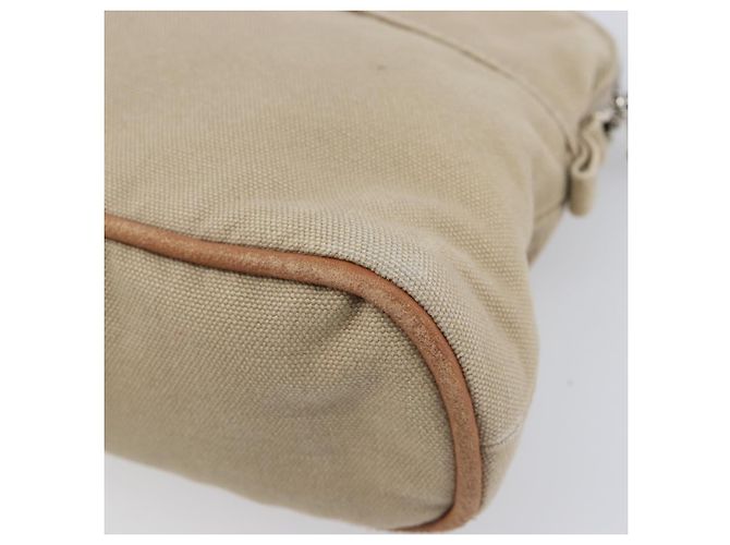 Hermès HERMES Pochette Bolide Canvas Beige Silver Auth BA16115 Argento - vista 10