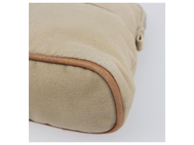 Hermès HERMES Pochette Bolide Canvas Beige Silver Auth BA16115 Argento - vista 8