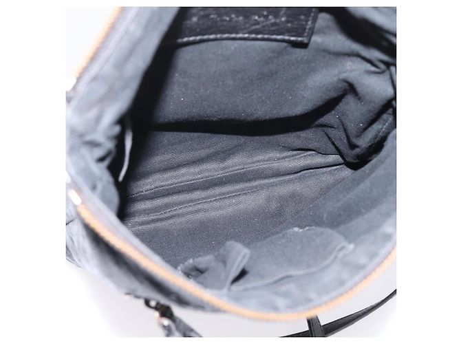 Borsa a spalla piatta Balenciaga Classic in pelle nera 310250 Auth LN024V Nero - vista 11