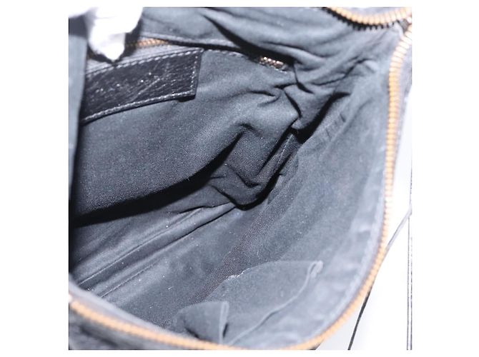 Borsa a spalla piatta Balenciaga Classic in pelle nera 310250 Auth LN024V Nero - vista 18