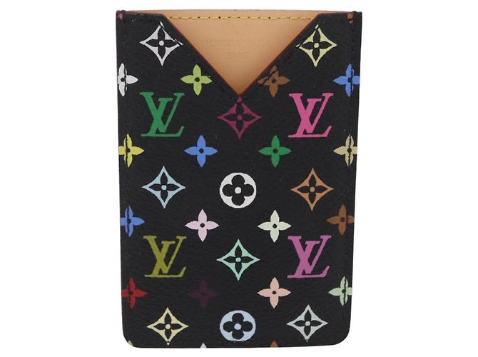 LOUIS VUITTON Monogram Multicolor Etui Miroir Black M92651 LV Auth BA16163 - vista 13