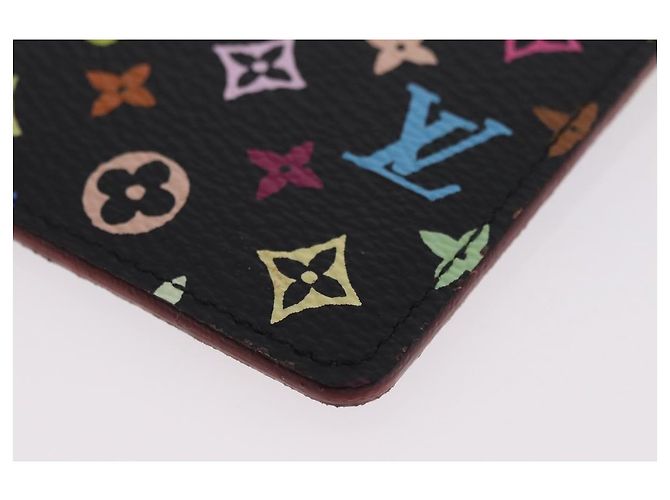 LOUIS VUITTON Monogram Multicolor Etui Miroir Black M92651 LV Auth BA16163 - vista 16