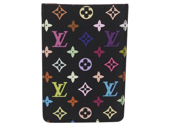 LOUIS VUITTON Monogram Multicolor Etui Miroir Black M92651 LV Auth BA16163 - vista 2