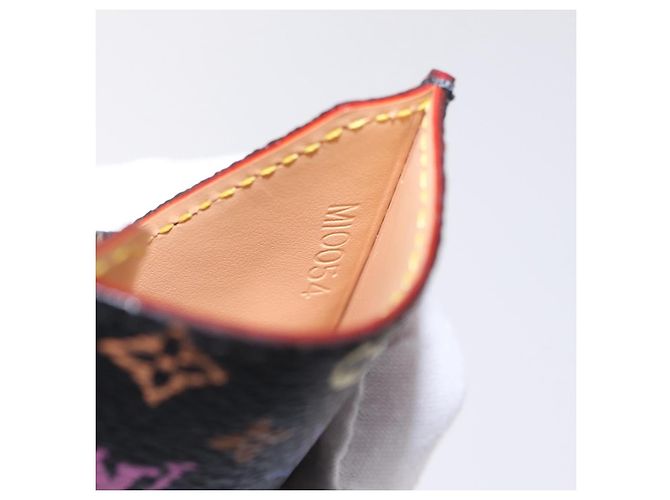 LOUIS VUITTON Monogram Multicolor Etui Miroir Black M92651 LV Auth BA16163 - vista 9