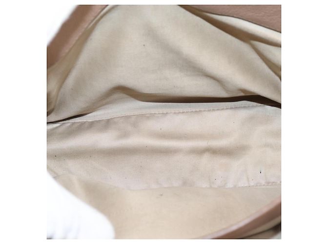 Borsa a mano Miu Miu Madras in pelle beige e oro autentica 207444 D'oro - vista 11