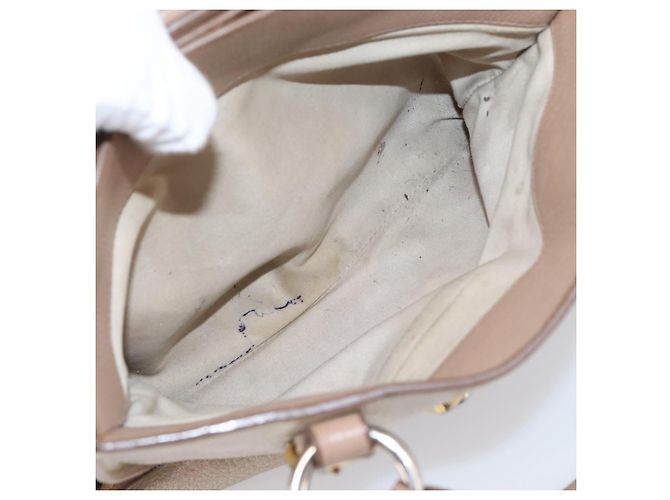 Borsa a mano Miu Miu Madras in pelle beige e oro autentica 207444 D'oro - vista 28