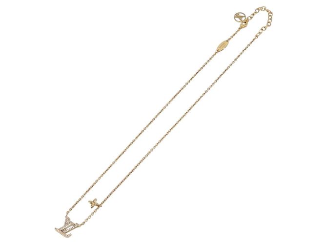 LOUIS VUITTON Collar LV Iconic metal Silver M00596 LV Auth 205480M Plata - vista 13