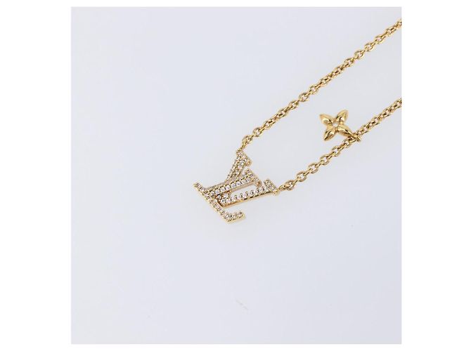 LOUIS VUITTON Collar LV Iconic metal Silver M00596 LV Auth 205480M Plata - vista 2