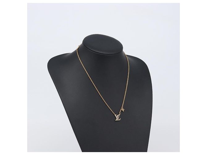 LOUIS VUITTON Collar LV Iconic metal Silver M00596 LV Auth 205480M Plata - vista 20