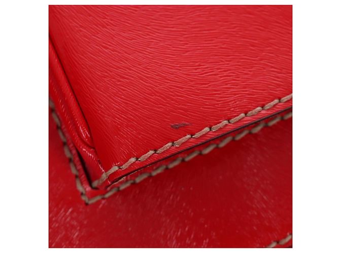 Borsa a mano FENDI in pelle 2way rossa tono oro 8BN199 Auth 206644V - vista 10