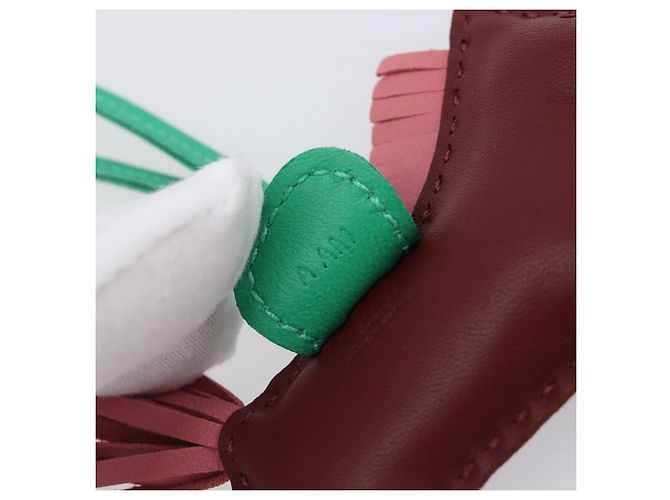 Hermès HERMES Rodeo PM Charm Leather Brown Green Auth LN083M Braun Grün - Ansicht 16