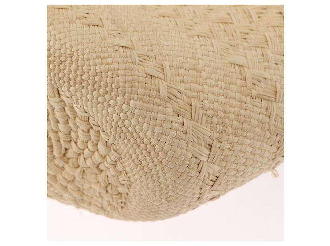 Sac Cabas LOEWE Anagram Raffia Beige Brown Auth ka6529V Marron - vue 18