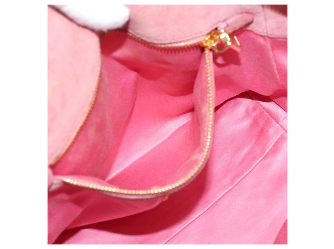 Borsa a mano Miu Miu Madras in pelle 2way Grigio Oro Auth am12683V Marrone D'oro - vista 28