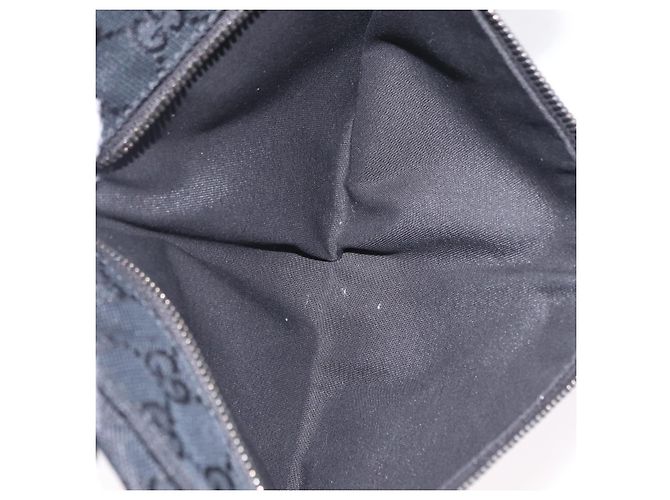 Borsello da vita GUCCI GG Canvas Nero Argento 28566 Auth hk4213V - vista 11