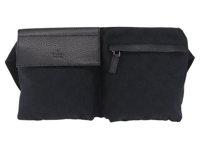 Borsello da vita GUCCI GG Canvas Nero Argento 28566 Auth hk4213V - vista 13