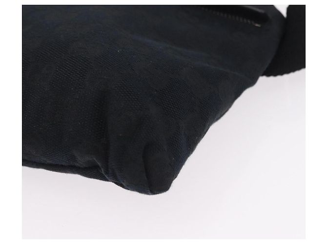 Borsello da vita GUCCI GG Canvas Nero Argento 28566 Auth hk4213V - vista 16