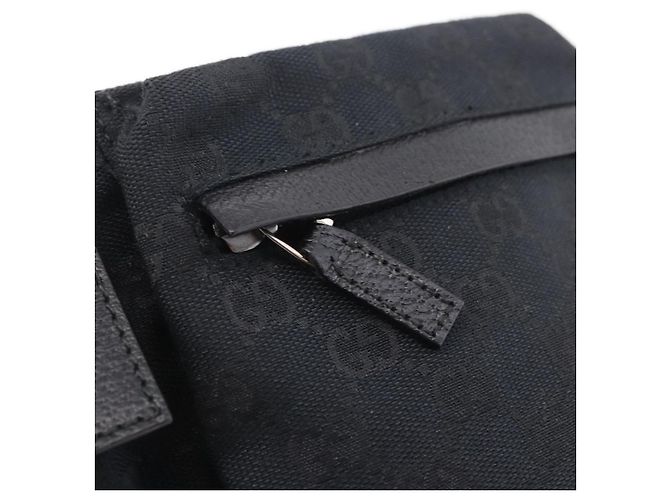 Borsello da vita GUCCI GG Canvas Nero Argento 28566 Auth hk4213V - vista 19